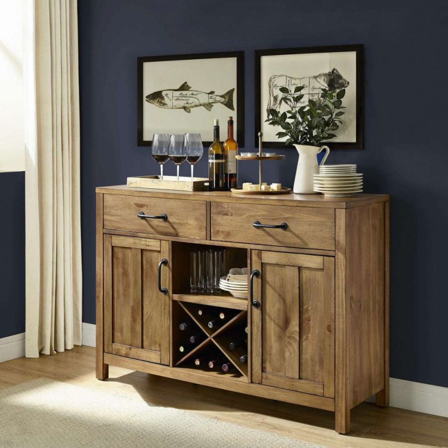 Dining * | Best Sellers Roots Sideboard Natural Crosley Cf4202-Na