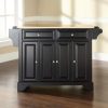 Carts & Islands * | Best-Selling Lafayette Wood Top Full Size Kitchen Island/Cart Black/Natural Crosley Kf30001Bbk