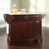 Carts & Islands * | Sells Cheap Lafayette Wood Top Full Size Kitchen Island/Cart Mahogany/Natural Crosley Kf30001Bma