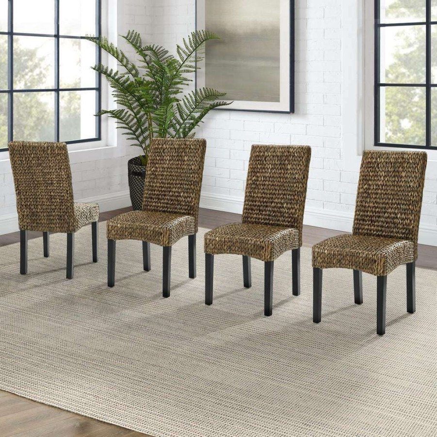 Dining * | Shop New Edgewater 4Pc Dining Chair Set Crosley Kf20029Sg