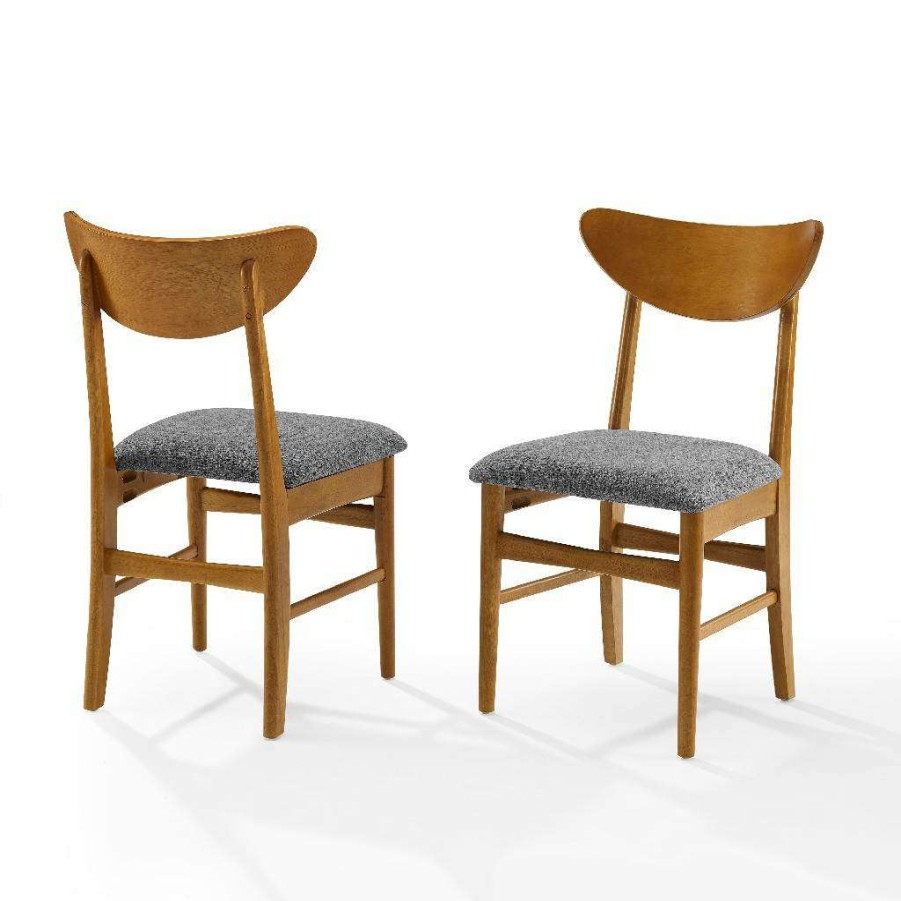 Dining * | Excellent Quality Landon 2Pc Wood Dining Chairs W/Upholstered Seat Acorn 2 Wood Back Chairs Crosley Cf6021-Ac