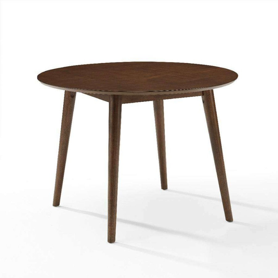 Dining * | Shop New Landon Round Dining Table Mahogany Crosley Cf2009-Ma