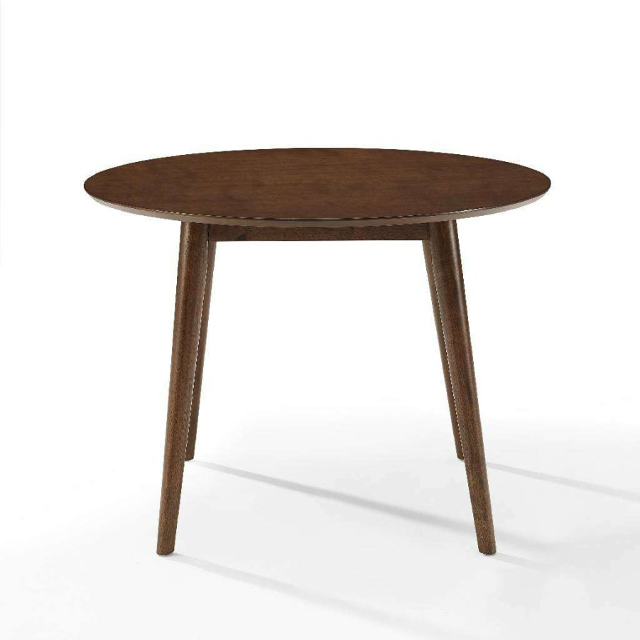 Dining * | Shop New Landon Round Dining Table Mahogany Crosley Cf2009-Ma