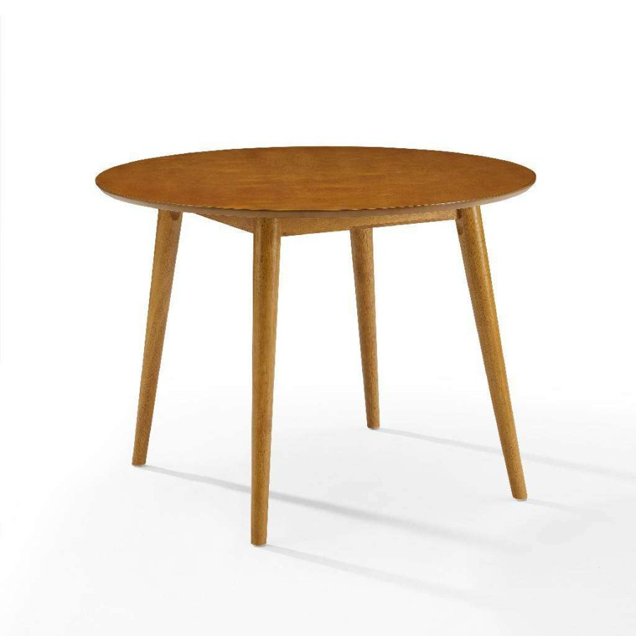 Dining * | Best-Selling Landon Round Dining Table Acorn Crosley Cf2009-Ac