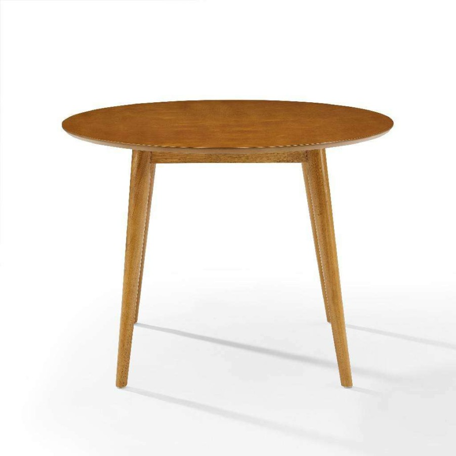 Dining * | Best-Selling Landon Round Dining Table Acorn Crosley Cf2009-Ac