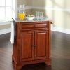 Carts & Islands * | Quick Expedition Lafayette Granite Top Portable Kitchen Island/Cart Cherry/Gray Crosley Kf30023Bch