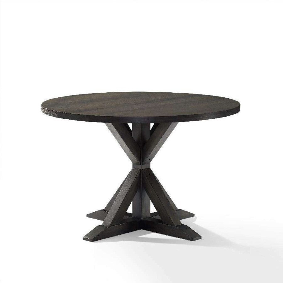 Dining * | Lower Price Hayden Round Dining Table Slate Crosley Cf2011-Sl