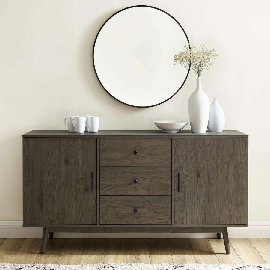 Dining * | Special Lucas Sideboard Gray Crosley Cf1119-Gy