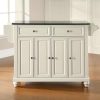 Carts & Islands * | Best Sellers Cambridge Granite Top Full Size Kitchen Island/Cart White/Black Crosley Kf30004Dwh