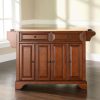 Carts & Islands * | Fire Sale Lafayette Wood Top Full Size Kitchen Island/Cart Cherry/Natural Crosley Kf30001Bch