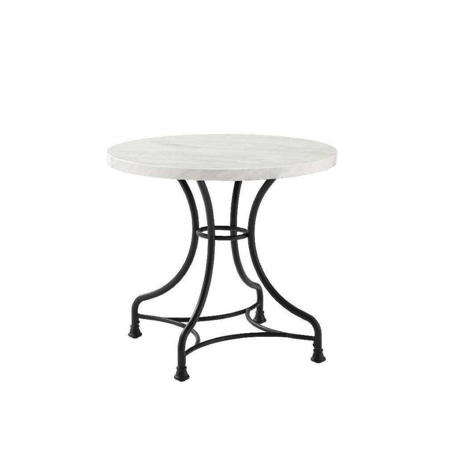 Dining * | Shop New Madeleine 32 Round Dining Table Matte Black Crosley Cf2007-Mb