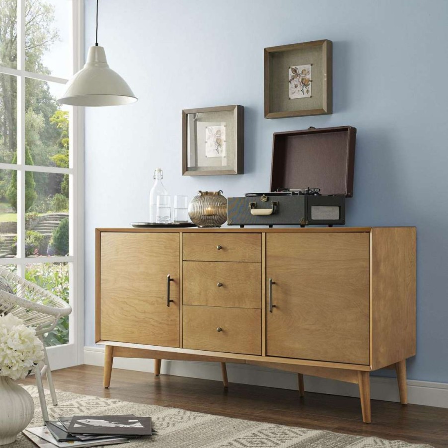 Dining * | Discount Landon Sideboard Acorn Crosley Cf1107-Ac