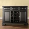 Dining * | Exclusive Lafayette Sideboard Cabinet W/Wine Storage Black Crosley Kf42001Bbk