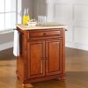 Carts & Islands * | New Cambridge Wood Top Portable Kitchen Island/Cart Cherry/Natural Crosley Kf30021Dch