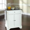 Carts & Islands * | Sells Cheap Lafayette Granite Top Portable Kitchen Island/Cart White/Black Crosley Kf30024Bwh