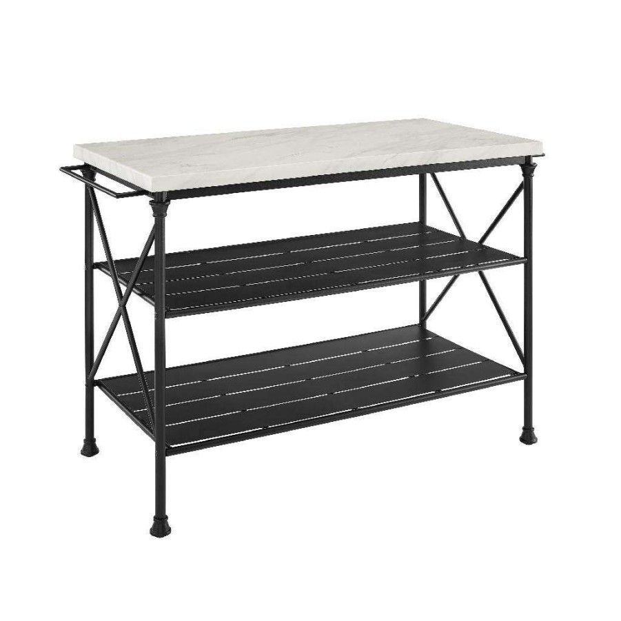 Carts & Islands * | Exclusive Madeleine Kitchen Island Matte Black Crosley Cf3024-Mb