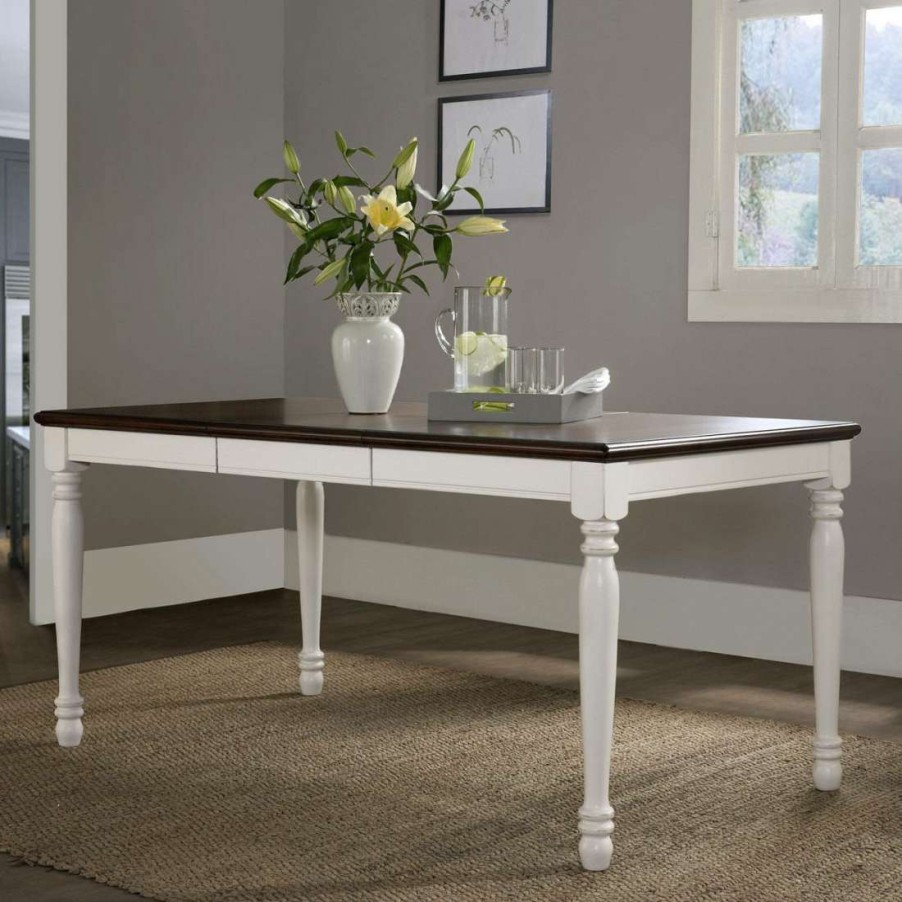 Dining * | Lower Price Shelby Dining Table Distressed White Crosley Cf2002-Wh