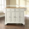 Carts & Islands * | New Lafayette Wood Top Full Size Kitchen Island/Cart White/Natural Crosley Kf30001Bwh