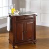 Carts & Islands * | Discount Cambridge Stainless Steel Top Portable Kitchen Island/Cart Mahogany/Stainless Steel Crosley Kf30022Dma