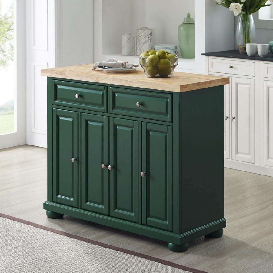 Carts & Islands * | Online Discount Madison Kitchen Island/Cart Emerald Crosley Cf3021-Em