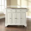 Carts & Islands * | Exclusive Design Lafayette Stainless Steel Top Full Size Kitchen Island/Cart White/Stainless Steel Crosley Kf30002Bwh