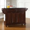 Carts & Islands * | Quick Delivery Cambridge Granite Top Full Size Kitchen Island/Cart Mahogany/Black Crosley Kf30004Dma